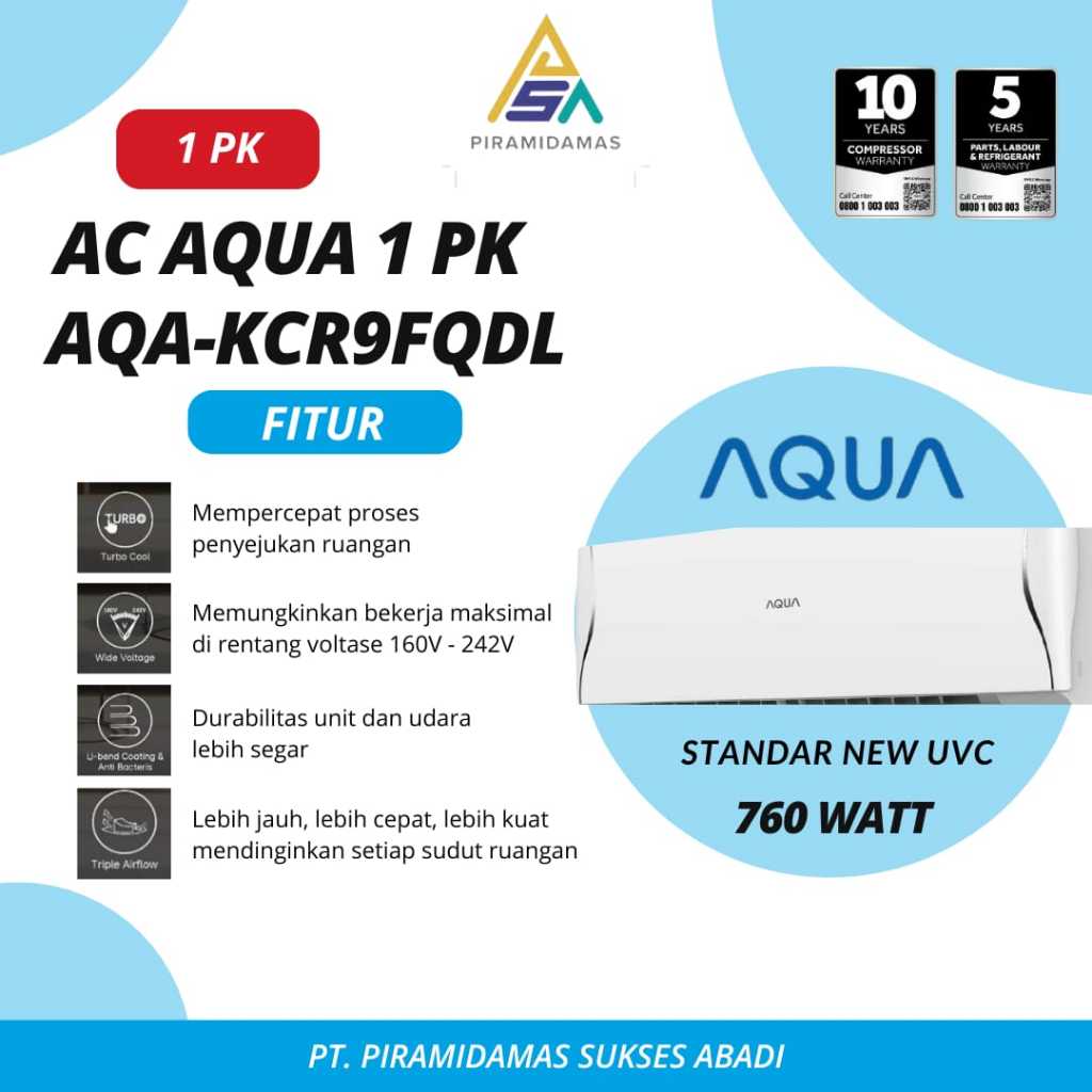 AC AQUA 1PK AQA-KCR9FQDL STANDARD