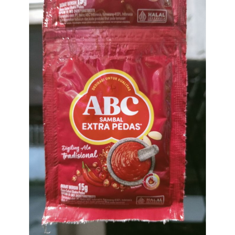 

ABC Sambal Extra Pedas kemasan 10sachet