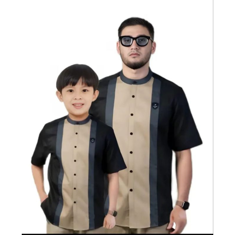 KOKO COUPLE BAPAK ANAK KOKO AYAH ANAK KOKO LENGAN PENDEK BAJU PENDEK BAJU PRIA LENGAN PENDEK BAJU AN