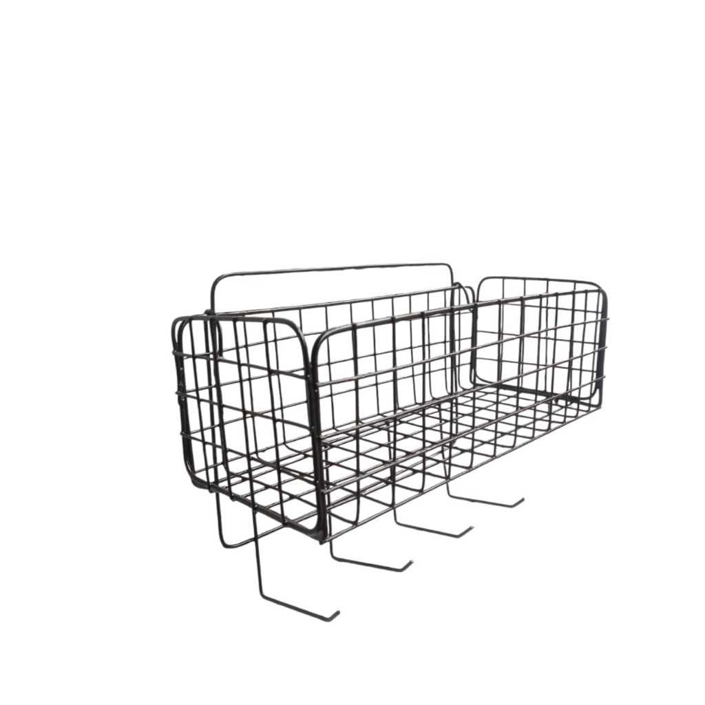 Rak Sabun Gantung Kamar Mandi Keramik Rak Dapur Besi Keranjang Tempat Sabun - Hitam / Rak Sabun Kama