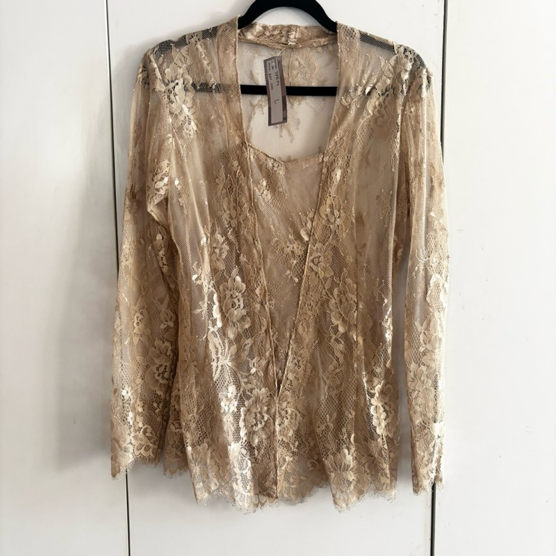 NEW - Kebaya Bali Zest House Kutubaru (Cream Size L)