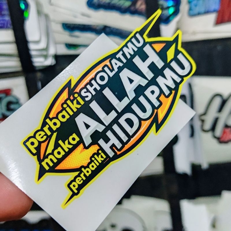 

stiker PERBAIKI SHOLAT MU LAMA