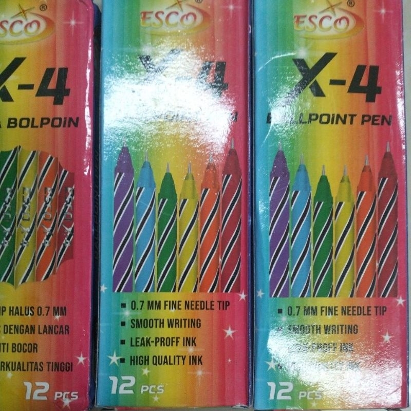 

pulpen ulir rainbow color merek Kingsman 0.5mm