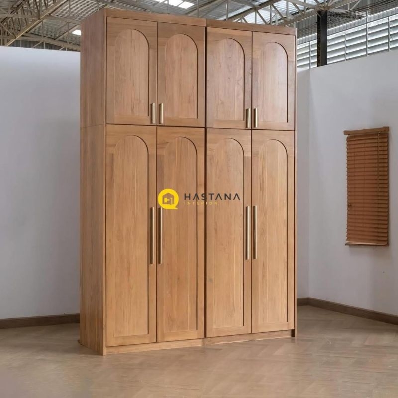 lemari pakain kayu jati jepara lemari minimalis kayu jati lemari 4 pintu kayu lemari custom kayu jat