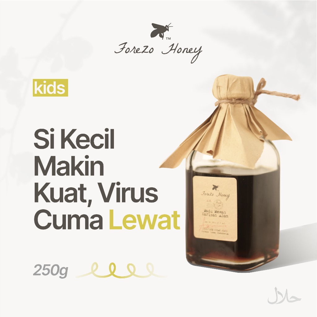 

Madu Anak suplemen Anak pintar nafsu makan energi daya tahan forezo kids original asli Forezo Kids – Madu Alami untuk Anak (250g)