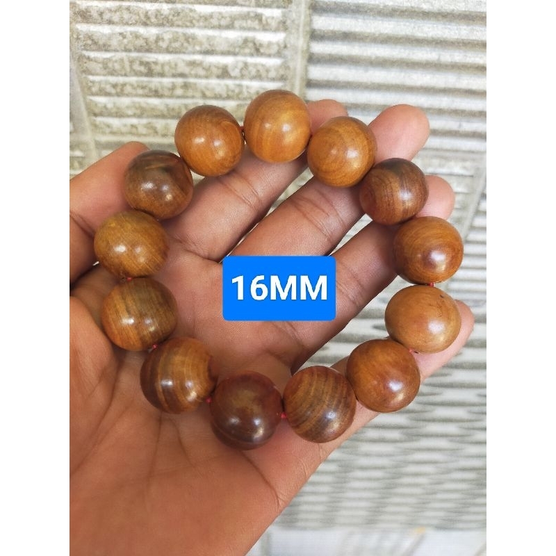 gelang tasbih jumbo gelang kayu gaharu 16mm