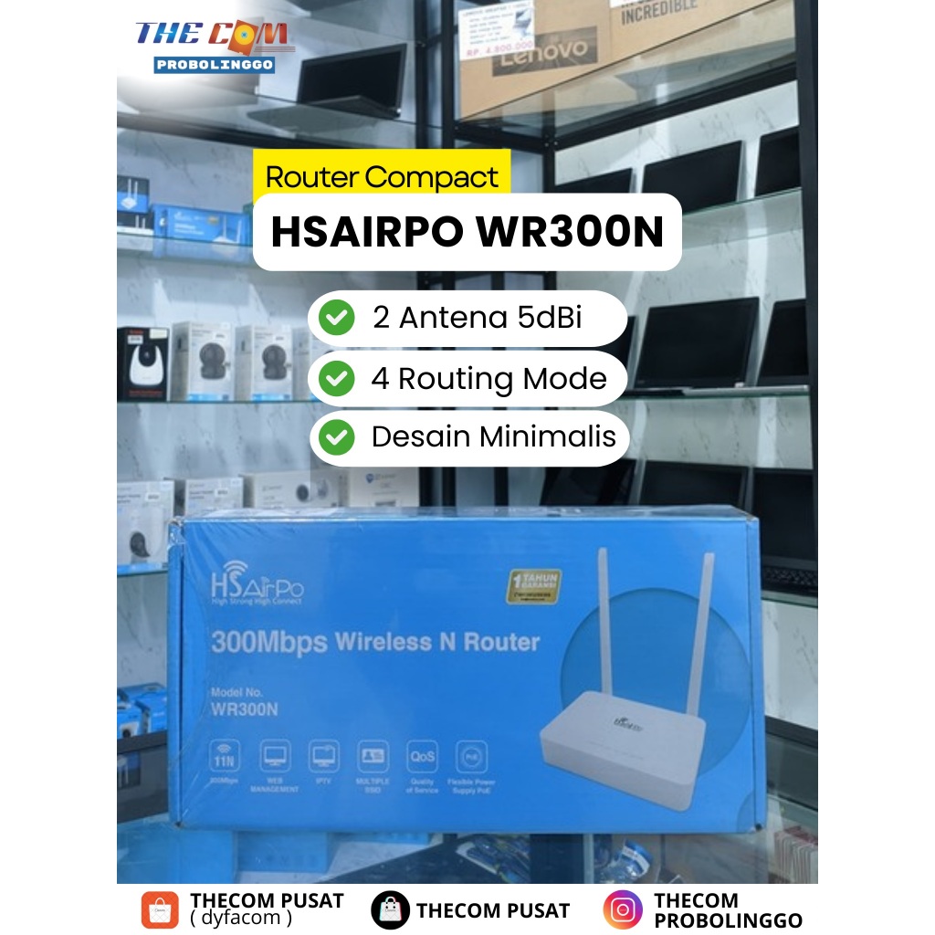 HSAIRPO WR300N WIRELESS ROUTER
