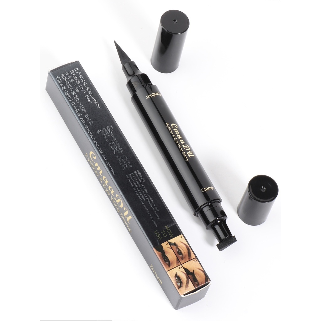 STAMP 2IN1 CMADU EYELINER CMADUU BENTUK STAMP ATAS BAWAH LANCIP WATERPOOF