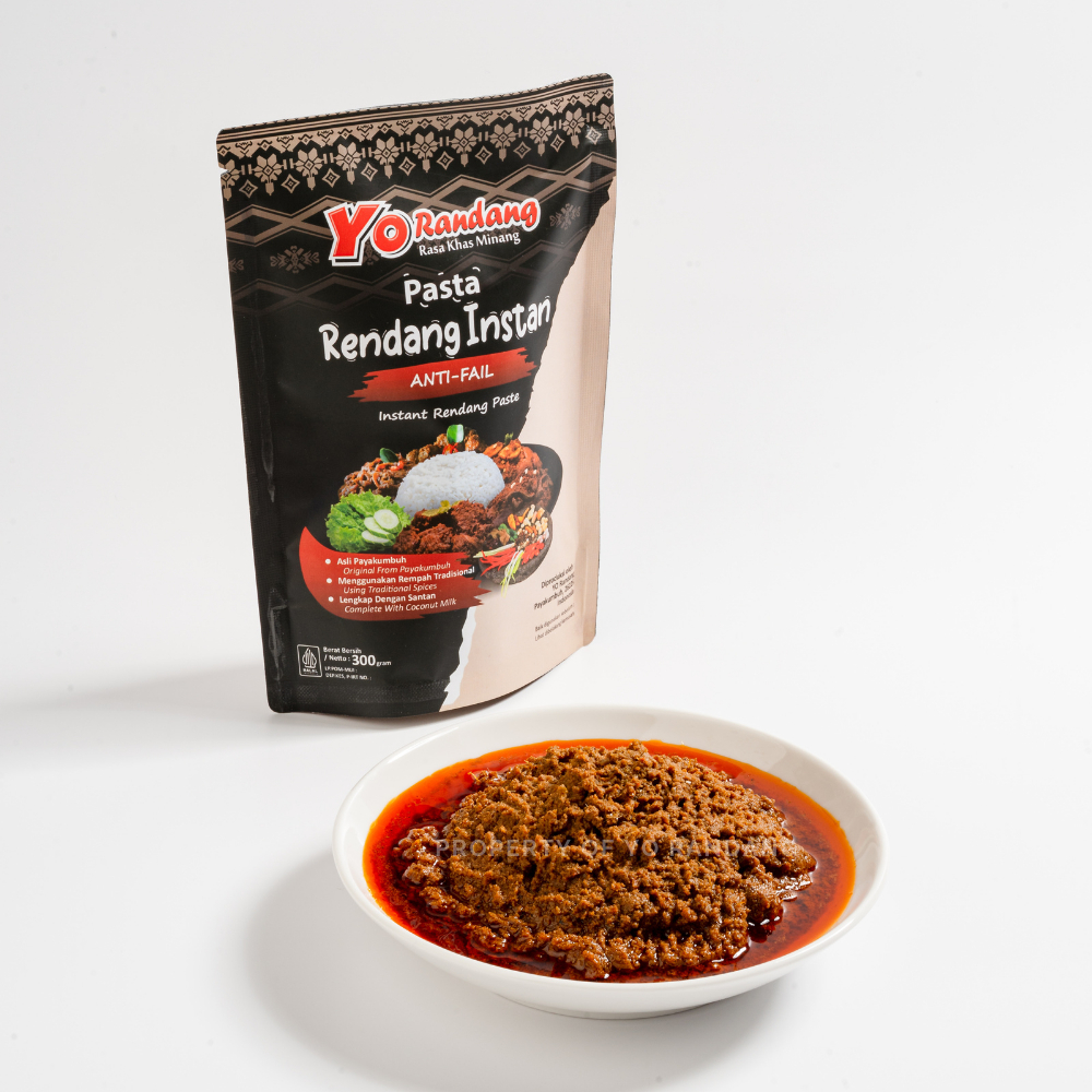 

YO Randang - Pasta Rendang Instan 500g Khas Minang Asli Payakumbuh Sudah Bersantan HALAL BPOM