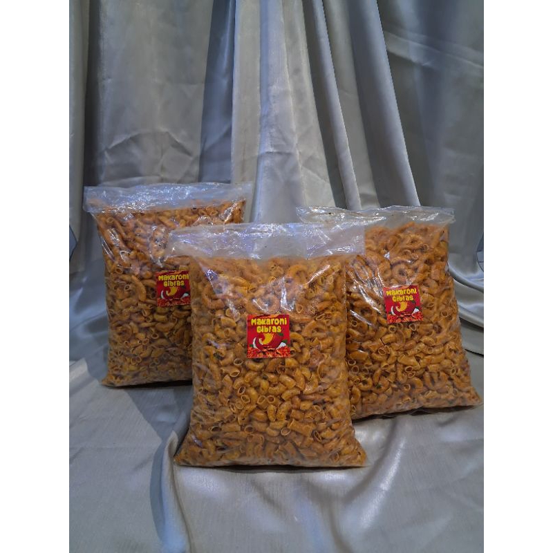 

Makaroni Gibras pedas asin daun jeruk 500gr