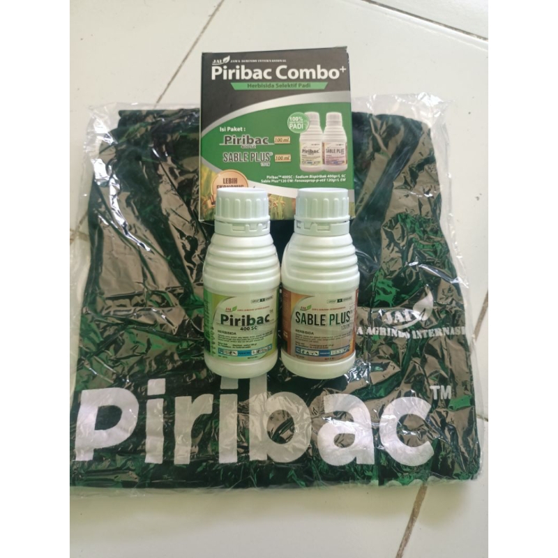 HERBISIDA PIRIBAC 400SC + kaos ( PAKET COMBO ) || herbisida selektif padi