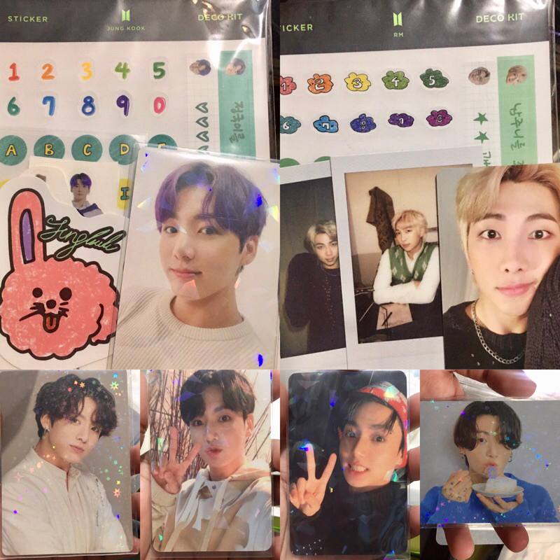 [baca deskripsi⚠️] OFFICIAL PC PHOTOCARD MPC MINI PHOTOCARD BTS JK JUNGKOOK RM KIM NAMJOON DECO KIT 