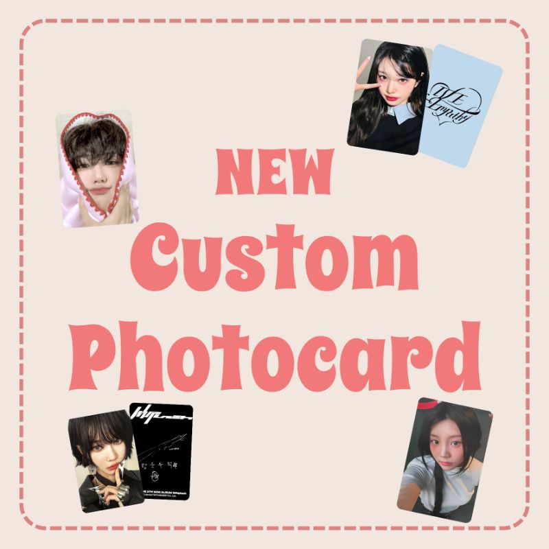 Custom Photocard 1sisi / 2sisi laminasi glossy dan hologram