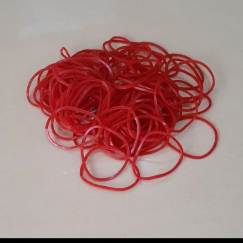 

karet gelang kecil merah 20 gram