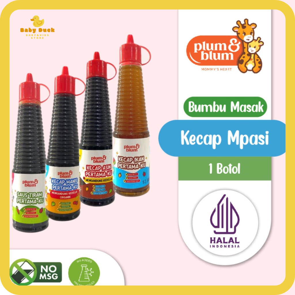 

Plum & Blum Saus Tiram Kecap Mpasi No MSG - 130 gram Kecap Manis Untuk Anak Kecap Asin Khusus Anak Kecap Khusus Anak
