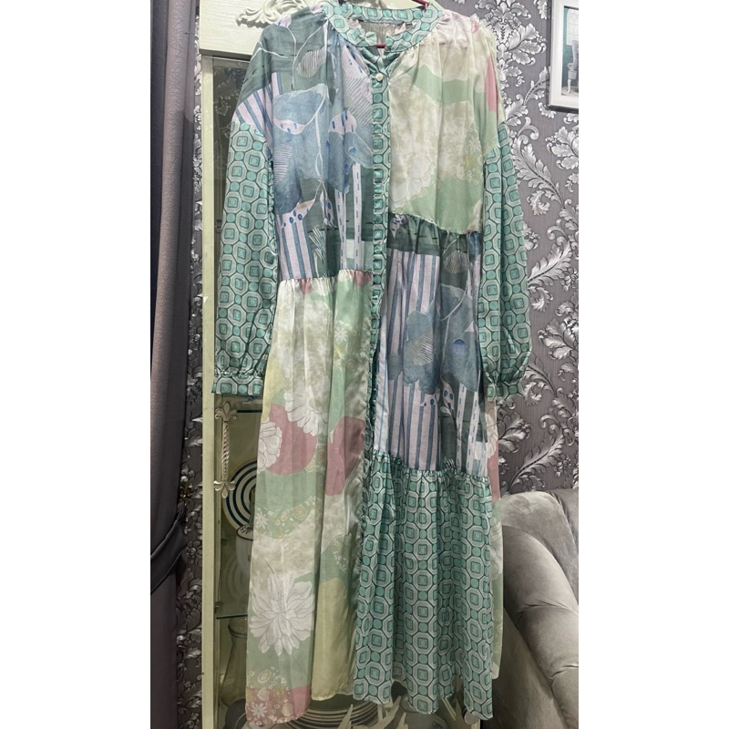 Preloved NAMI RUFFLE MAXI DRESS By BENANG JARUM PL