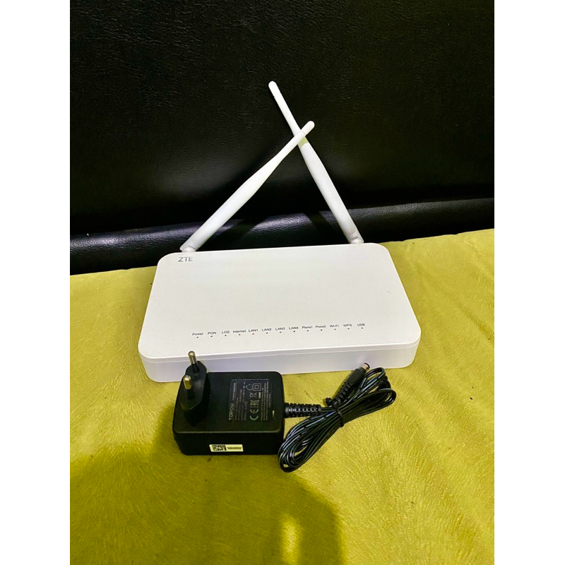 Router ZTE f609 V3 port hijau unit plus adaptor