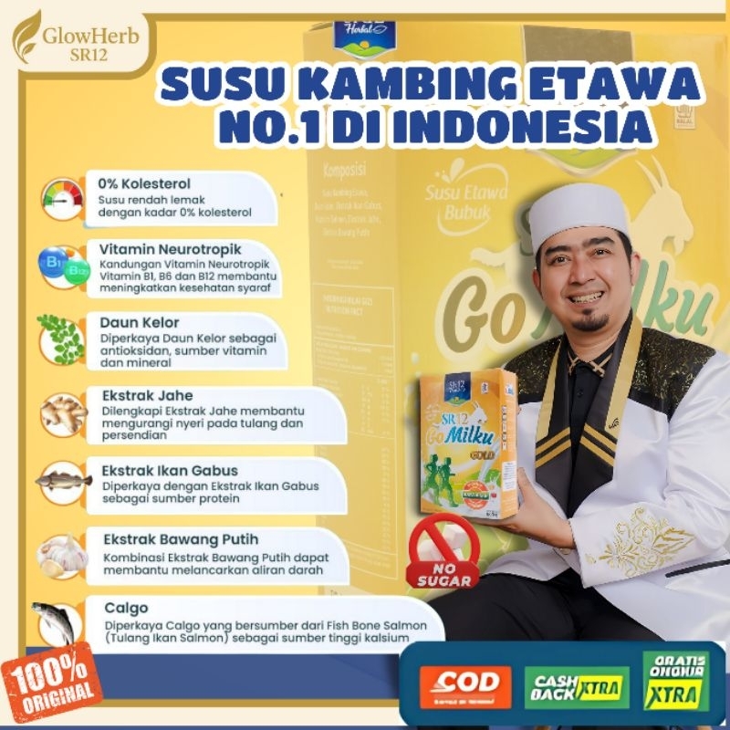 

Susu Kambing Etawa No 1 di Indonesia - GOMILKU GOLD SR12