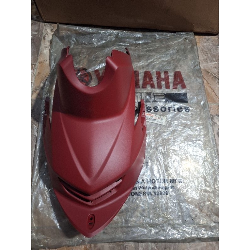 cover center tutup tangki mesin bawah jok yamaha mio soul merah maroon hati tua original yamaha 14D-