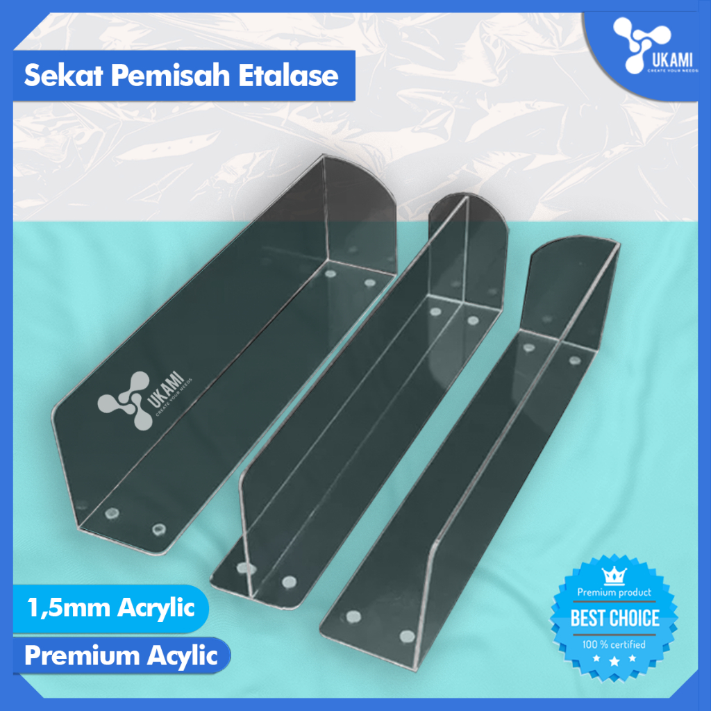 

UKAMI - Acrylic Display Toko Sekat Pemisah - Etalase Minimarket Supermarket
