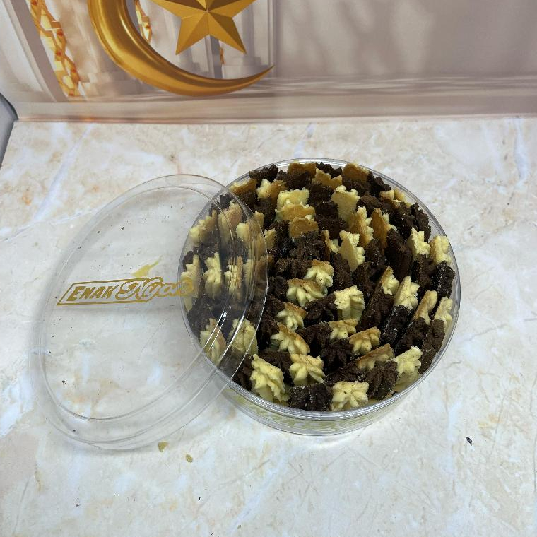 

Kue semprit dua warna, kue semprit dua rasa