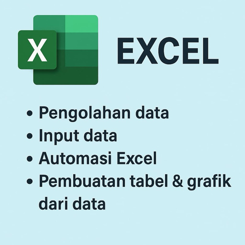 Jasa input data excell (100 data = Rp 1000)