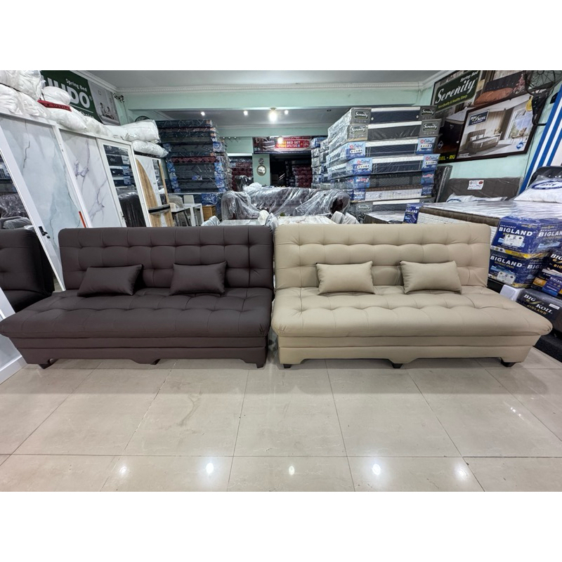 (PROMO) SofaBed 1 Sisi / Sofa Bed kain OSCAR Premium