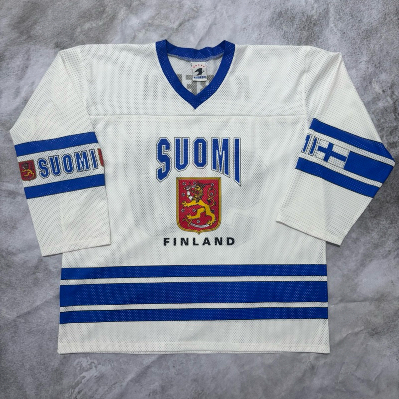 FINLAND SUOMI ICE HOCKEY JERSEY  NHL X VINTAGE ORIGINAL