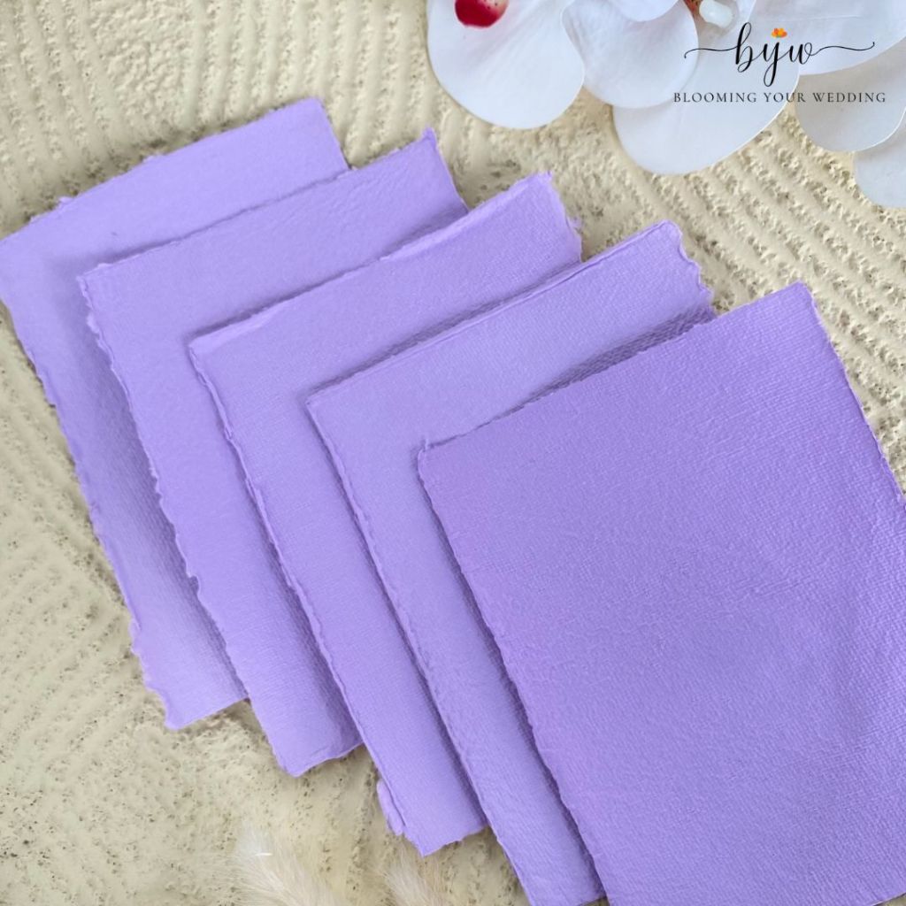 

Purple - Kertas Daur Ulang Handmade Calligraphy Paper Wedding Paper Kertas kaligrafi