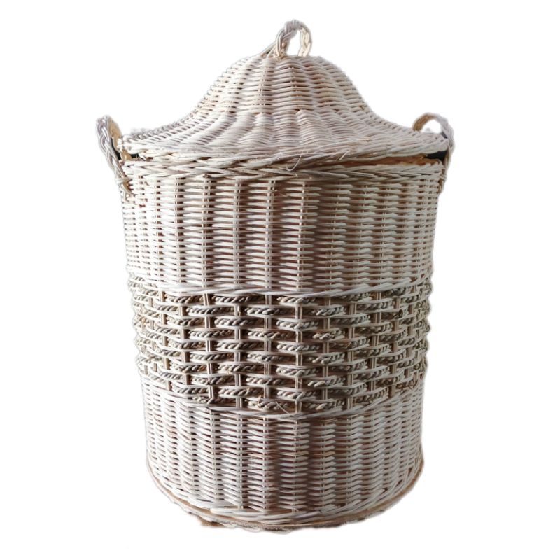 Keranjang rotan besar - keranjang baju rotan - keranjang laundry rotan besar - box rotan