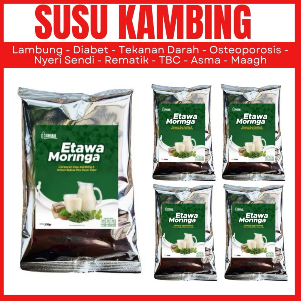 

Susu kambing etawa 200gram susu suplemen tulang, penurun kolestrol, alergi, diabetes