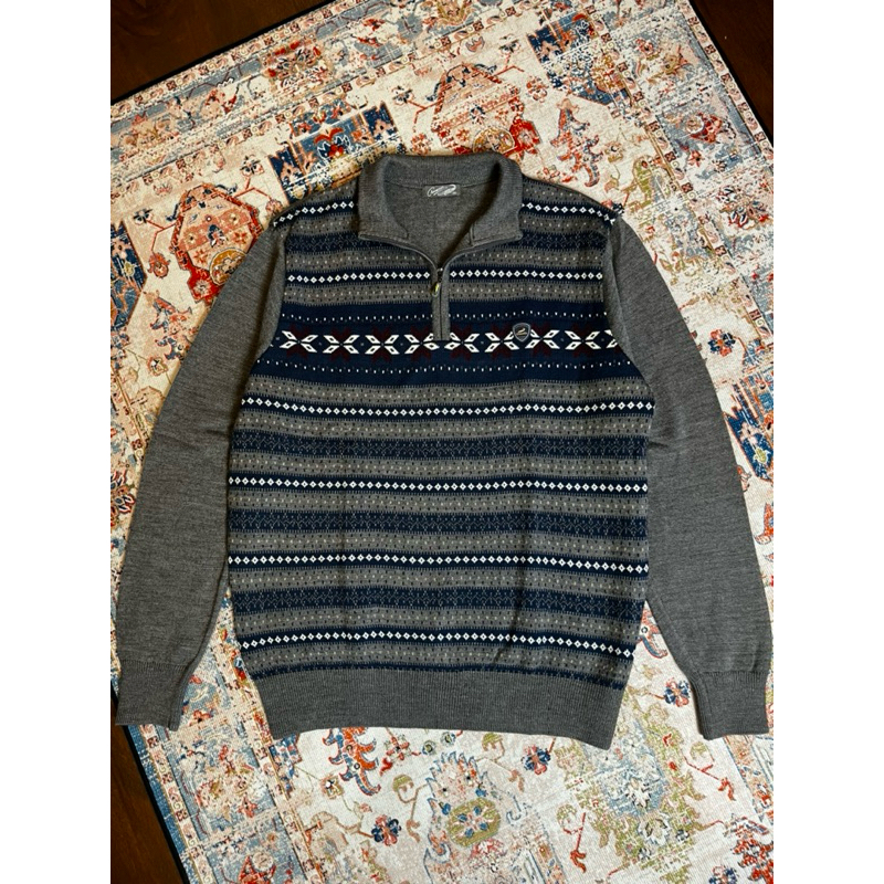 Sweater Rajut Crocodile Vintage Old Money Second Preloved