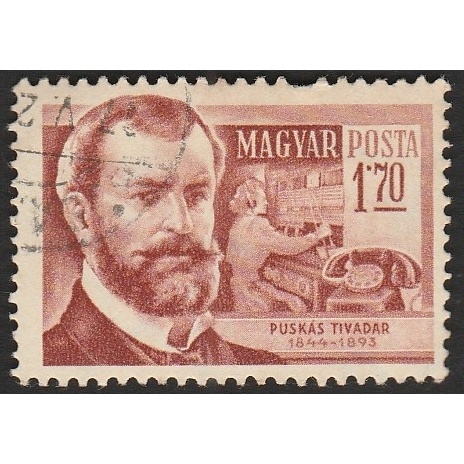 

A 11105 SATU BUAH PRANGKO HONGARIA NOMINAL 1.70 FORINT TEMA PUSKAS TIVADAR DENGAN KONDISI SUDAH ADA CAP