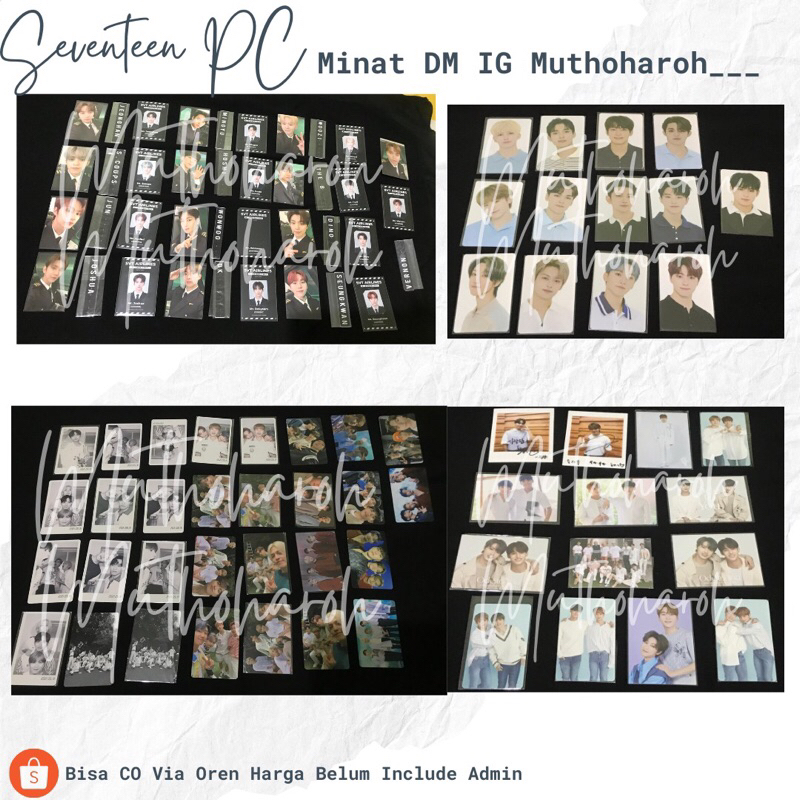 Photocard Album Photobook SEVENTEEN PC Pilot Photobook Da Capo Al Fine