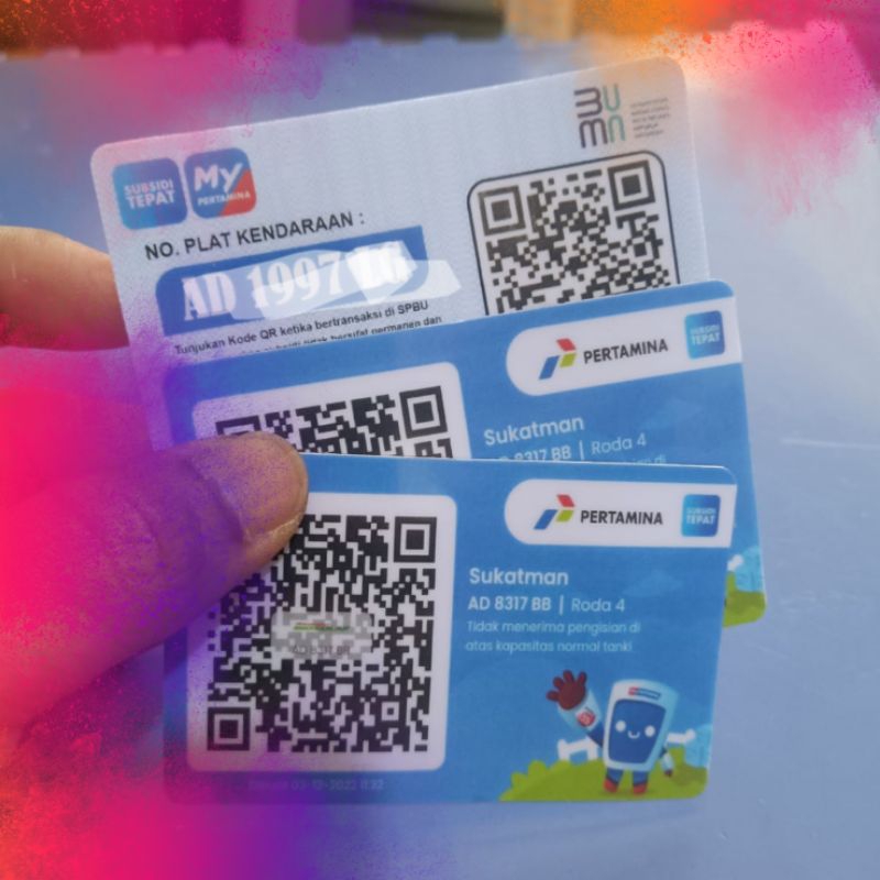 

KARTU IDCARD BAHAN PVC Murah dan Kartu My Pertamina bahan PVC ketebalan 0,76 mm anti luntur