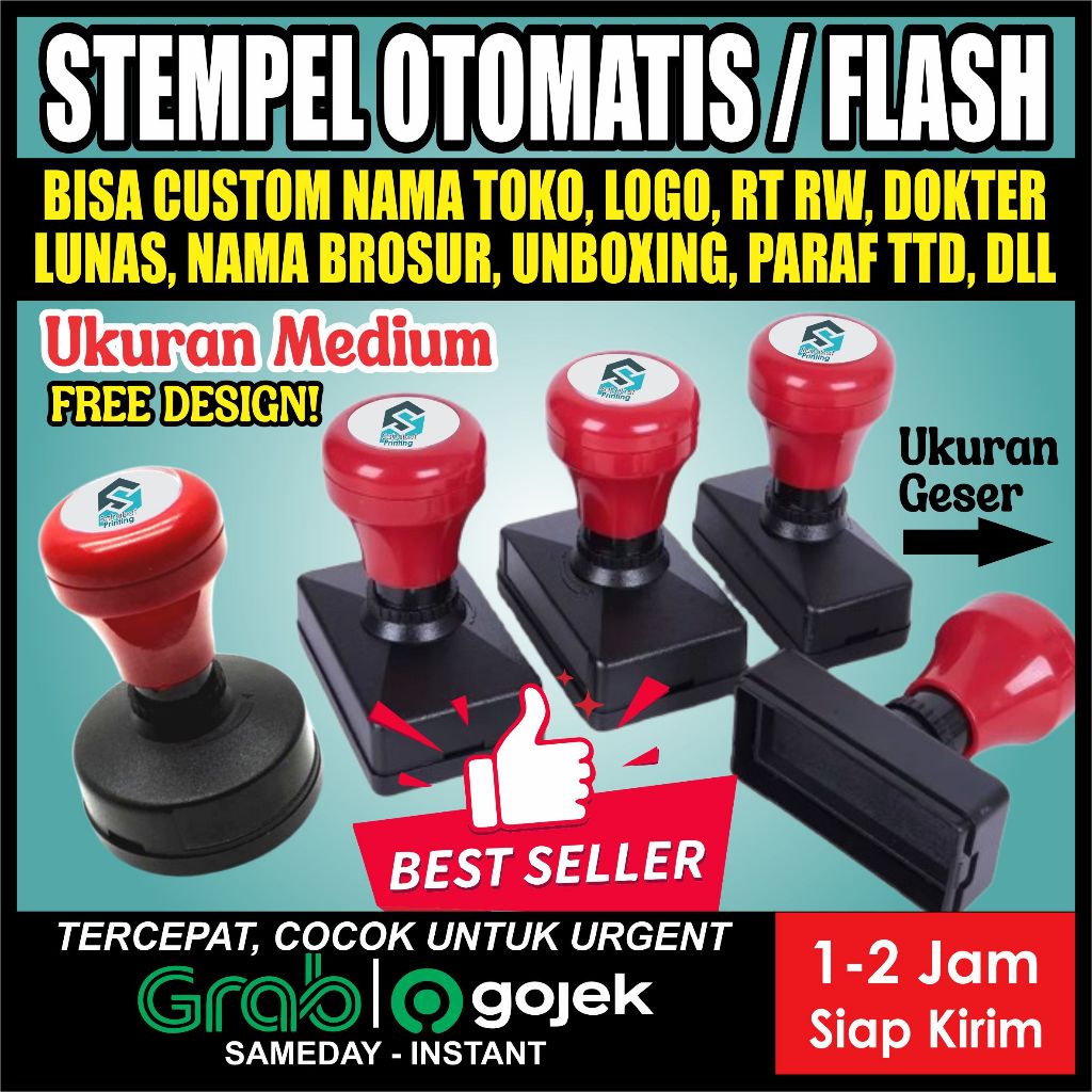 

TERMURAH STEMPEL WARNA | STEMPEL JADI TINGGAL CAP UKURAN MEDIUM