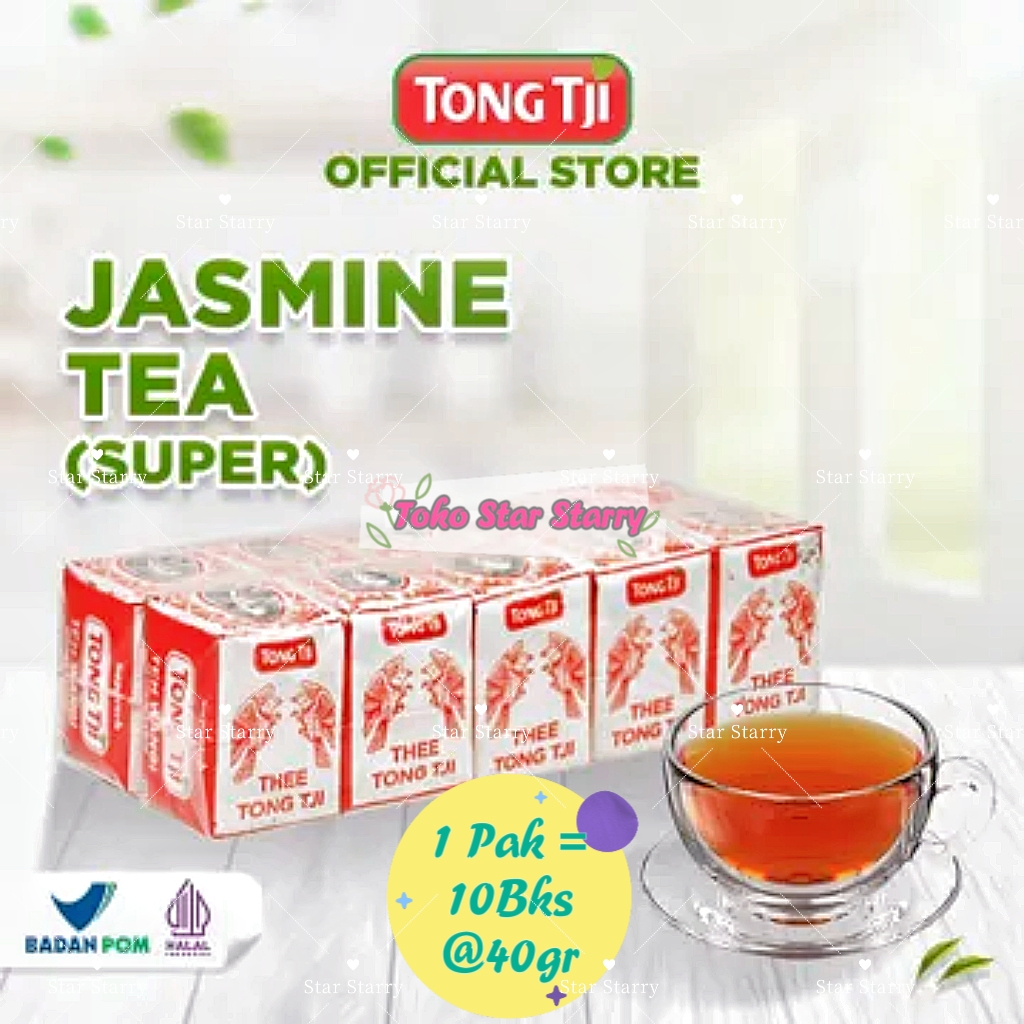 

[Per Pack] Teh Wangi Harum Pilihan Cap Tong Tji Superteh Merah Jasmine 1 Pack 10 Pcs Cap Tong Tji teh Viral Halal MUI TongTji