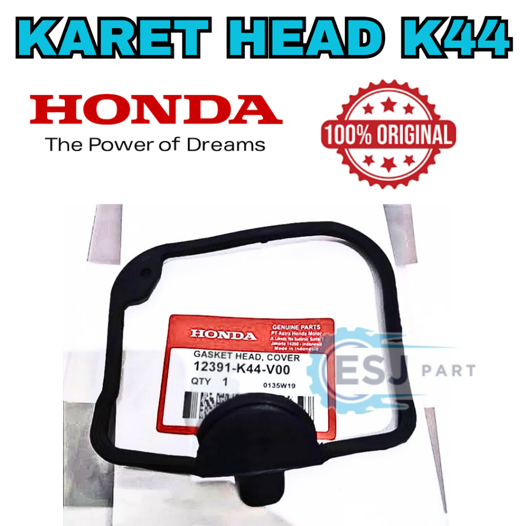 Berkahsspeed Karet Head Kode-K44 Gasket Head Cover Scoopy Fi Spacy Beat Street Esp Eco 2013-2019