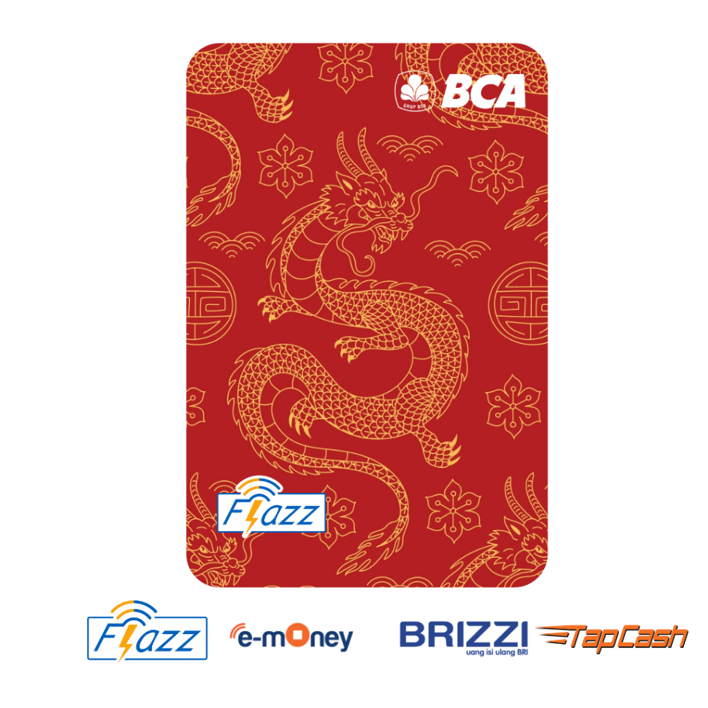 Emoney Embossed Nama custom eToll Flazz BCA