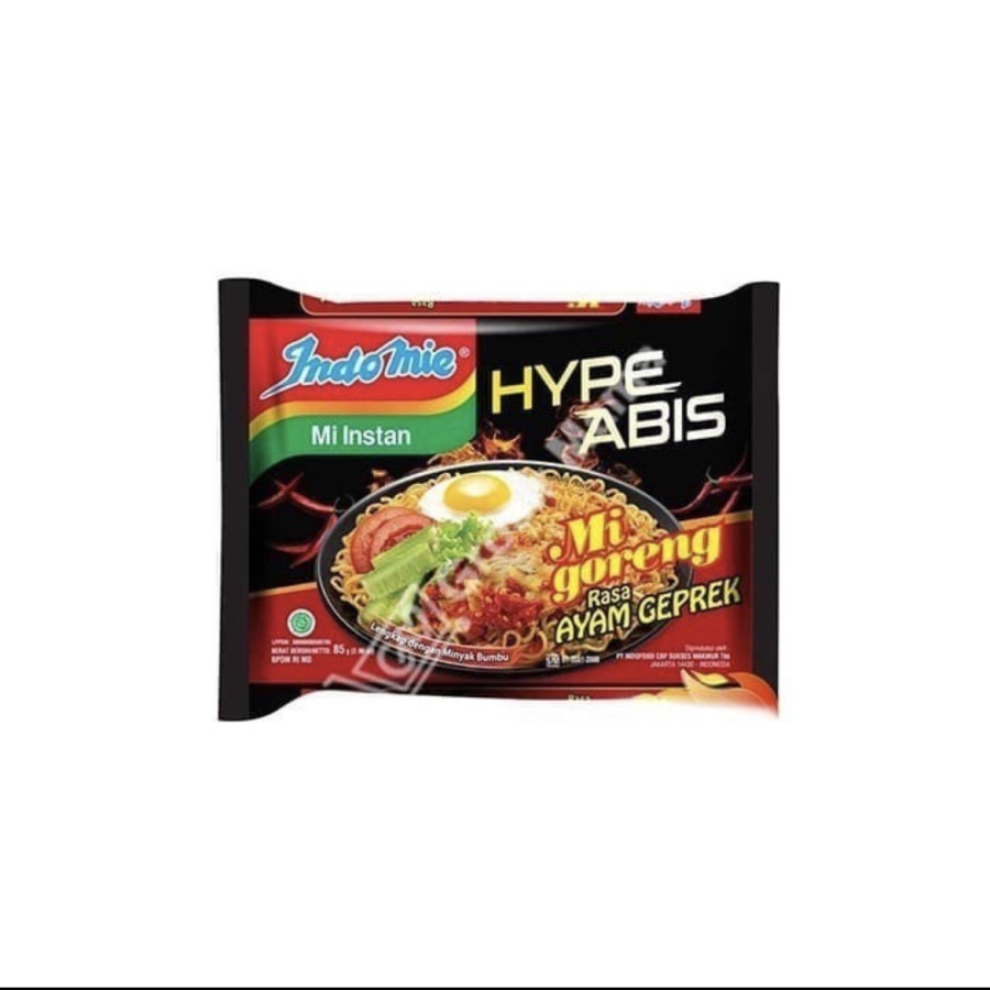 INDOMIE MIE GORENG RASA AYAM GEPREK 1 DUS ISI 40PCS