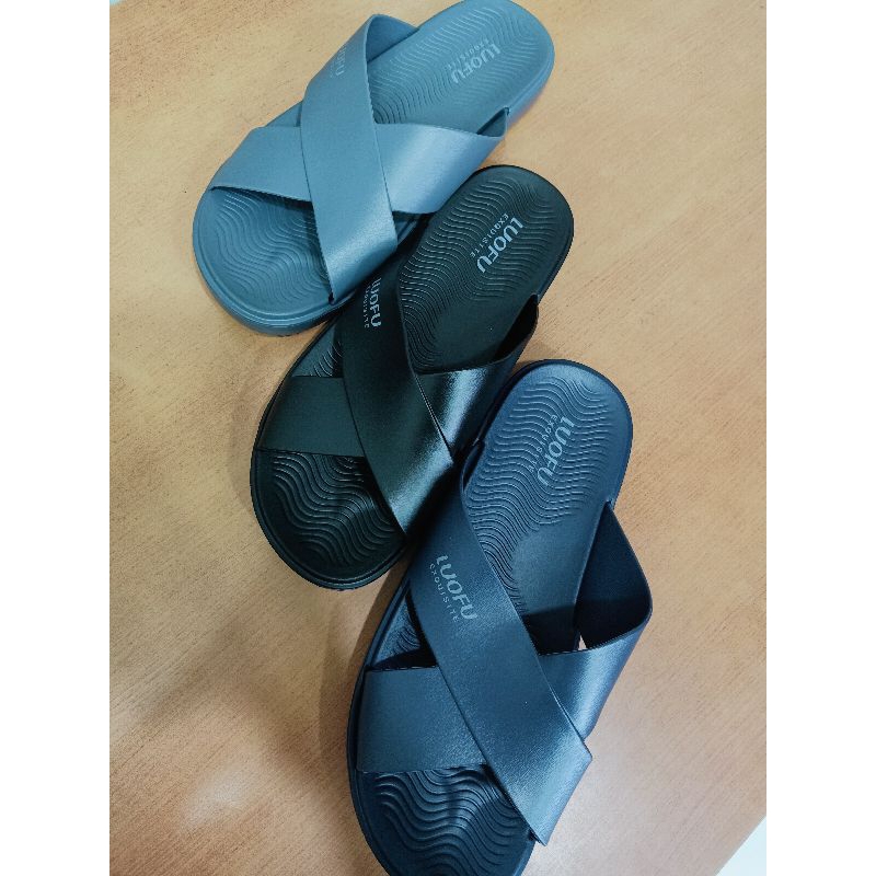 sendal slop luofu cowok tali silang