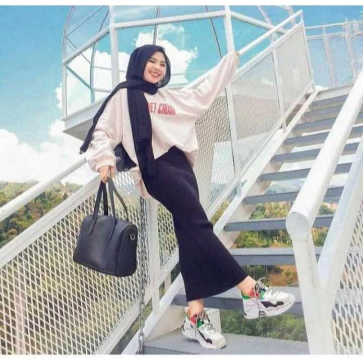 Rok Span Knitted / rok span tanpa belahan / rok span skirt hitam / rok span