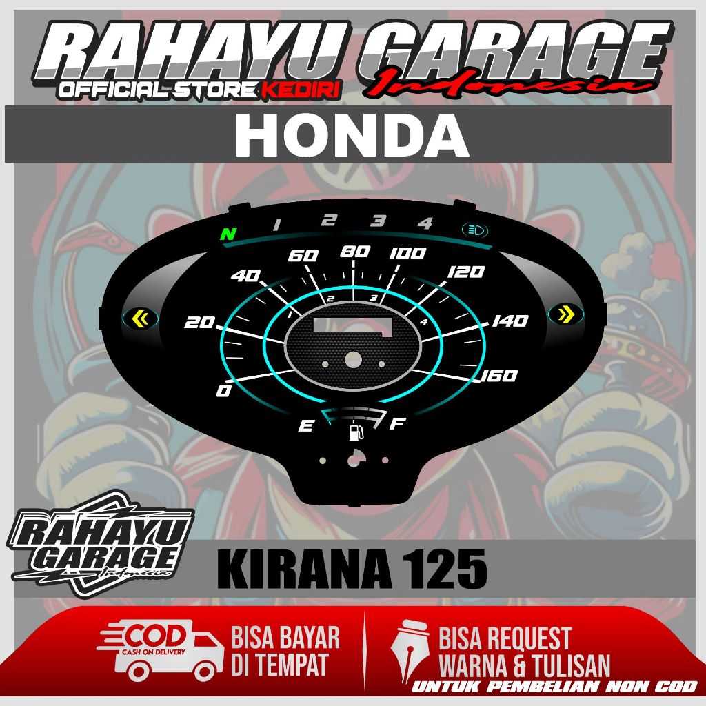 PAPAN SPEEDOMETER CUSTOM HONDA KIRANA 125