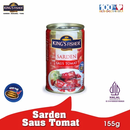 

King Fisher Sarden Mini Saus Tomat 155 Gram