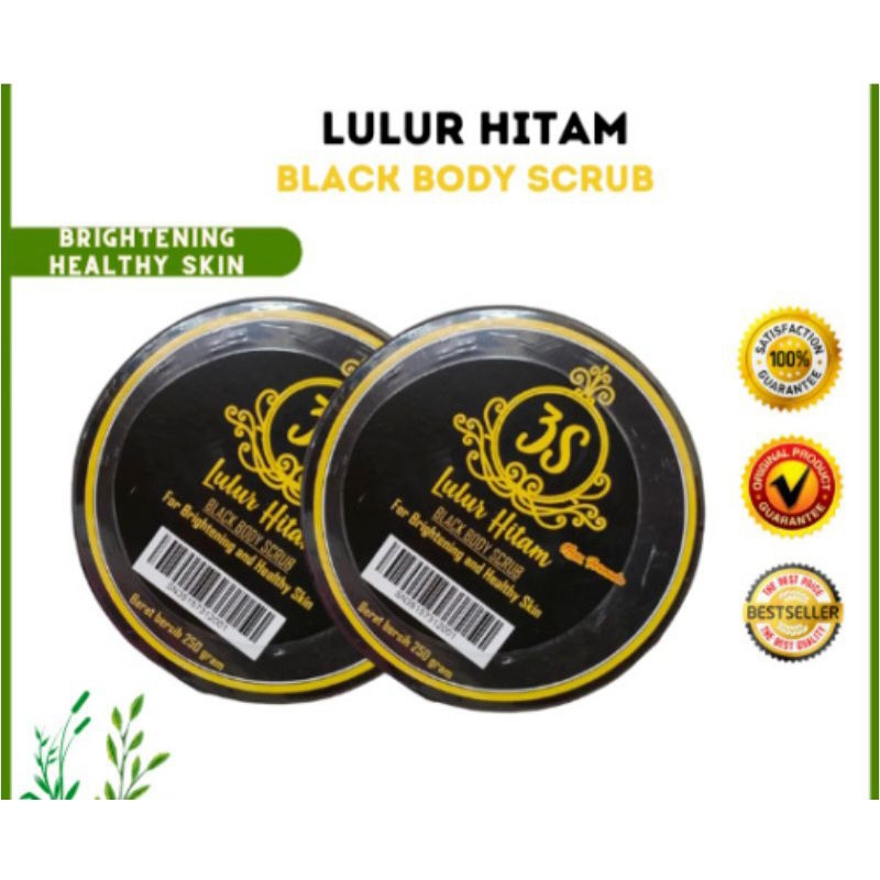3S LULUR HITAM BLACK BODY SCRUB FOR BRIGHTENING AND HEALTHY SKIN 250g