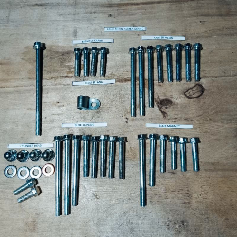 baud baut mesin set Honda Astrea grand prima star