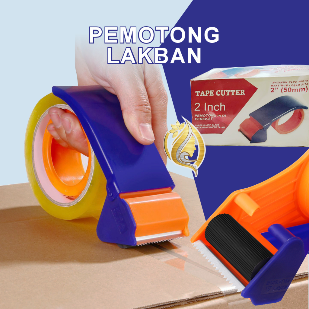 

(BISA INSTAN & COD) DESPENSER TAPE Tempat Pemotong Lakban Bodi Besi Tajam MURAH / Dispenser Lakban 2 INCH Plastik Tape Cutter Alat Pemotong Isolasi Packaging / Tape Cutter 2