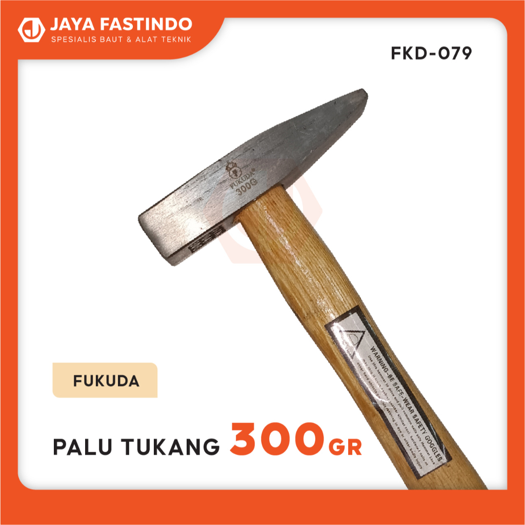 PALU TUKANG GAGANG KAYU FUKUDA 300GRAM / PALU TUKANG MERK FUKUDA 300GR