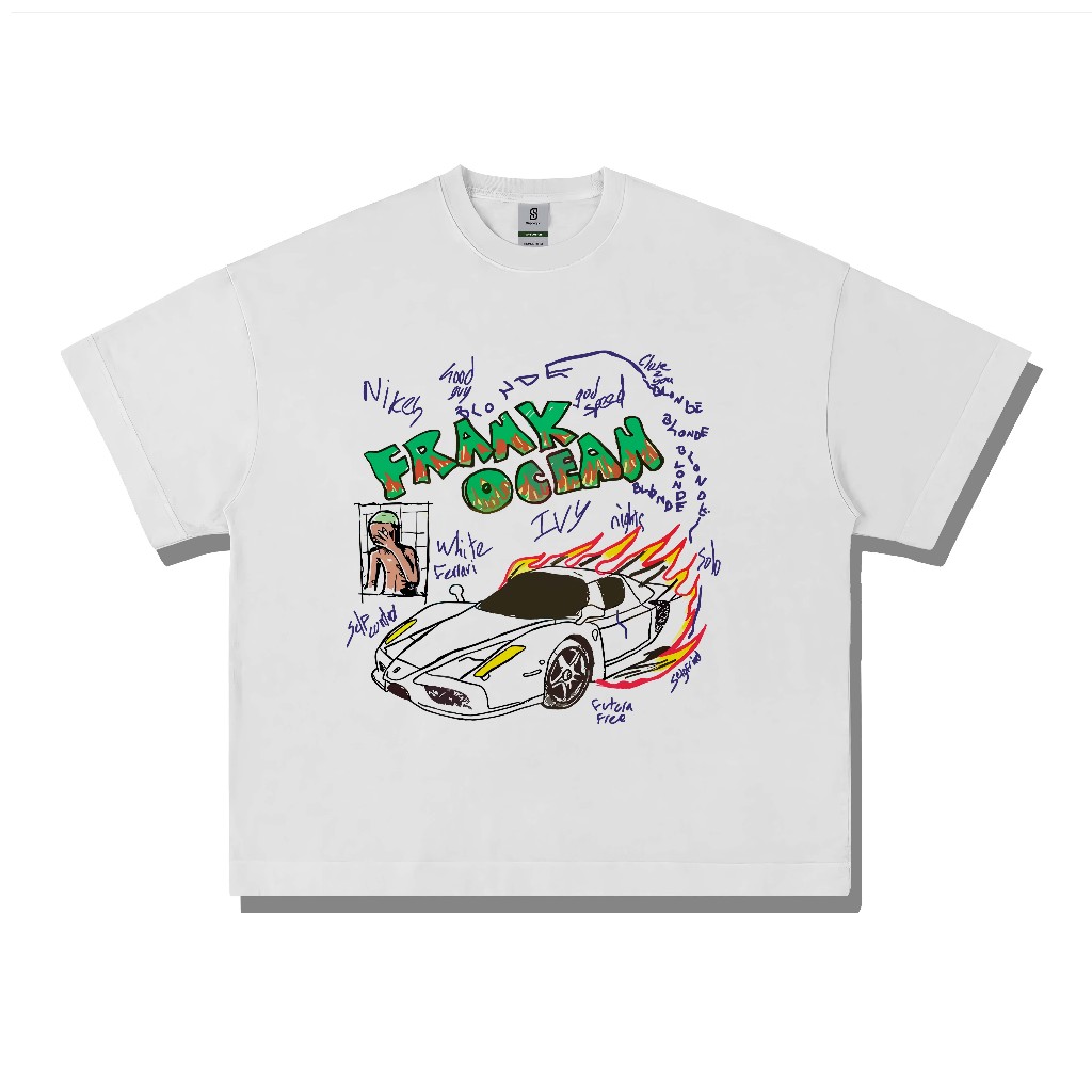 Frank Ocean Blonde Vintage Style Boxy Fit Tee
