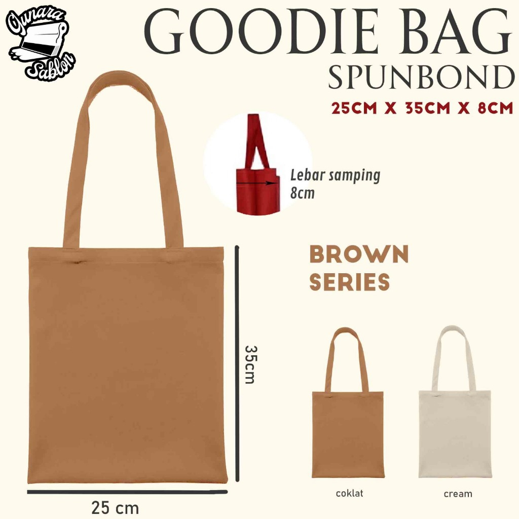 

(HARGA PER PC) POLOS merah, maroon Tas Spunbond Goodie Bag polos Handle uk 25x35x8 kain range 65gsm-70gsm tas ultah tas goodiebag polos spundbond polos